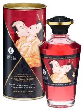 627488 Shunga Aphrodisiac Warming Oil Strawberry Sparkling Wine