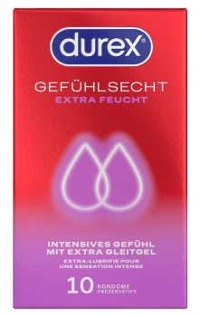 417033 Durex Gefühlsecht Extra Feucht kondomy 10 ks
